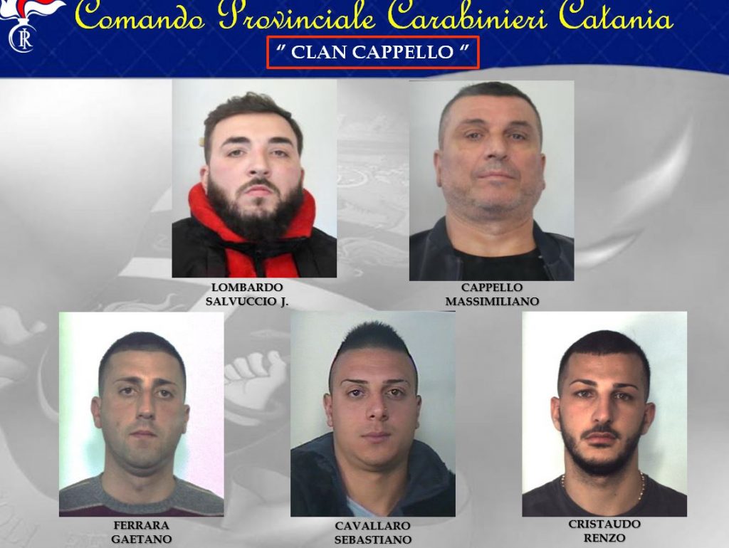 Arrestati clan Cappello