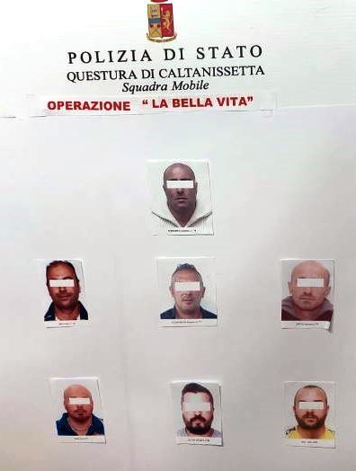 Gli arrestati dell'operazione Bella vita