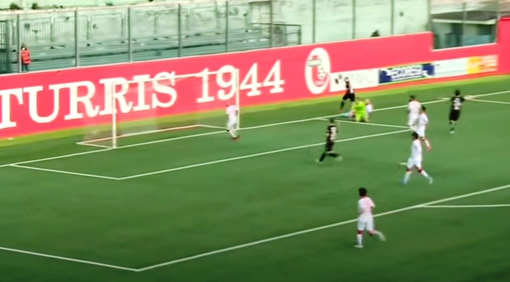 Turris - Catania, il gol di Albertini