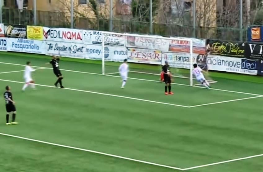 Turris - Catania, il gol di Ghislandi