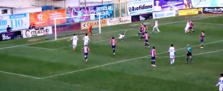 Vibonese - Catania 0 – 2, il gol di De Luca