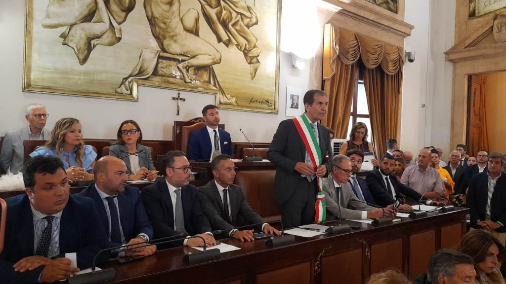 Consiglio comunale Catania, intervento sindaco Trantino