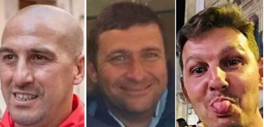 Le tre vittime: Piero Tantoli, Giuseppe Spampinato e Giovanni Barbanti