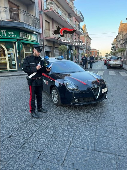 I carabinieri in azione dopo sparatoria