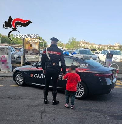 Il bambino scomparso e ritrovato dai carabinieri