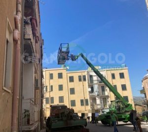 Cianciana, la minigru giunta sul posto