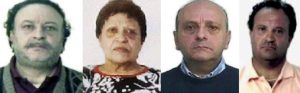 I fratelli Cammarata, da sx: Pino, Maria Catena, Francesco e Vincenzo