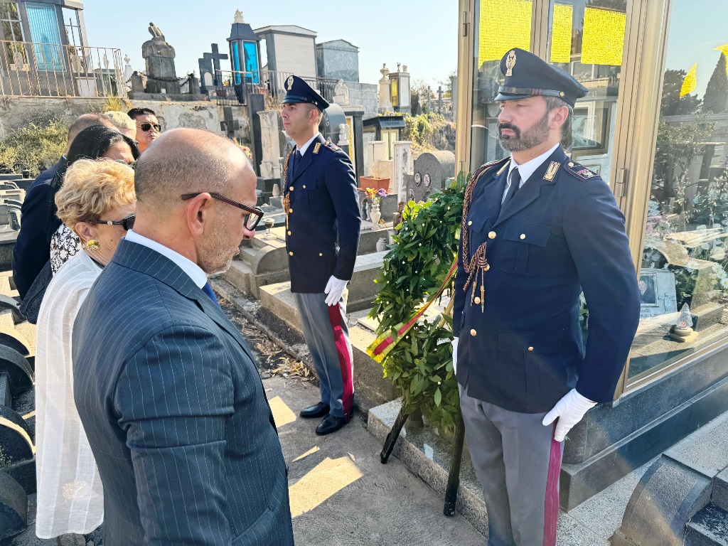 Commemorazione poliziotti Lizzio e Montana