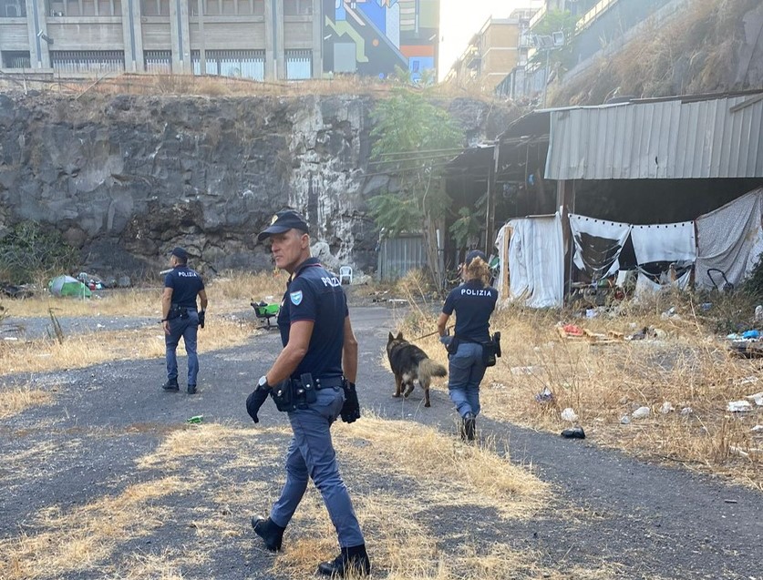 Controlli della Polizia a San Berillo