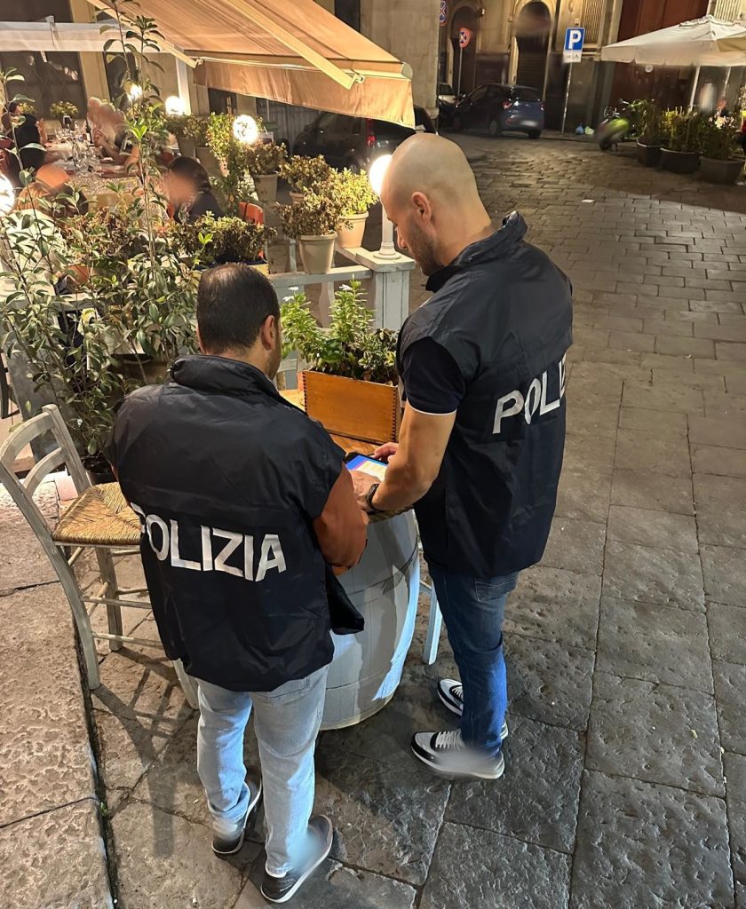 La Polizia di Stato ha coordinato una attività di controllo di alcuni ristoranti del centro