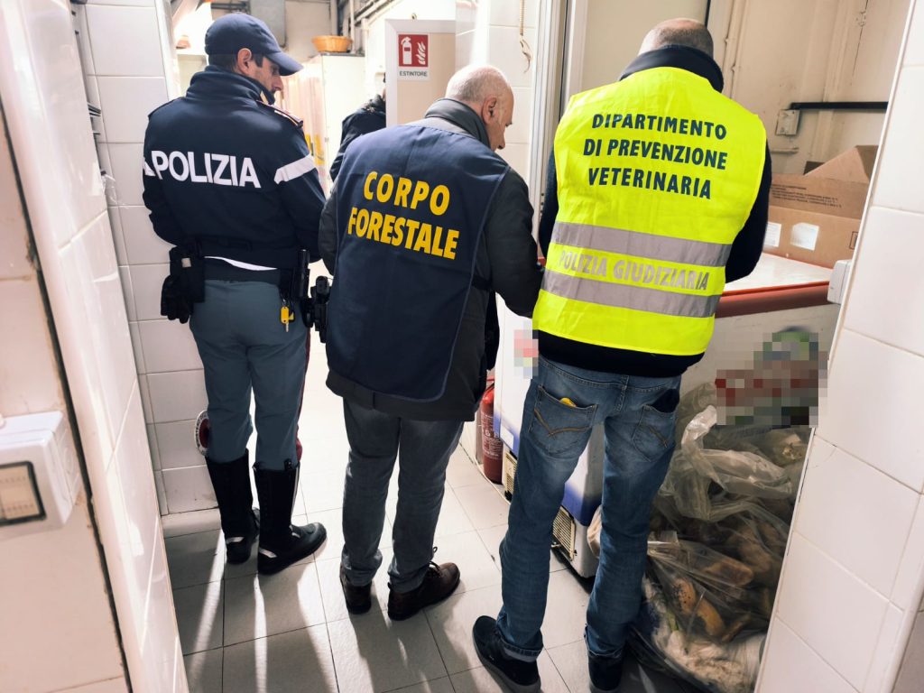 Controlli della Polizia in Via Etnea