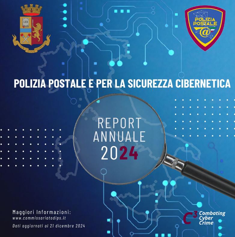 Report annuale 2024 Polizia postale Catania