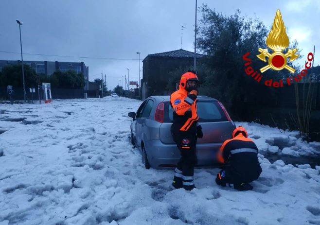 Grandinata paesi dell'Etna